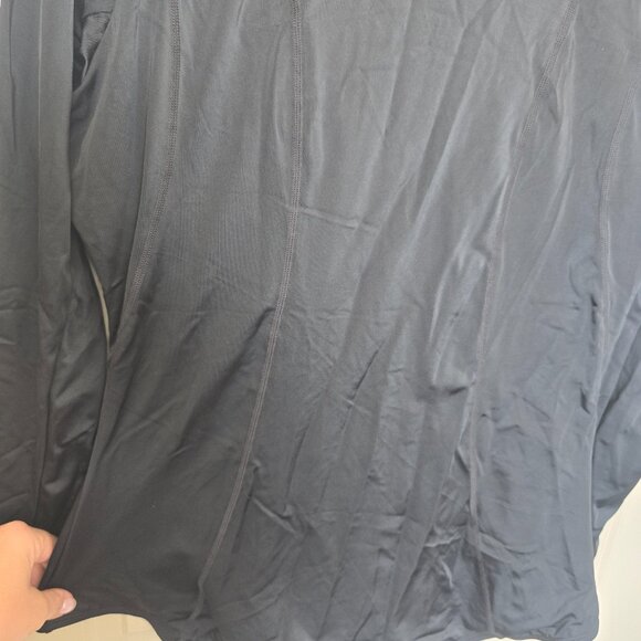 Black long sleeve one piece swimsuit - Picture 3 of 4